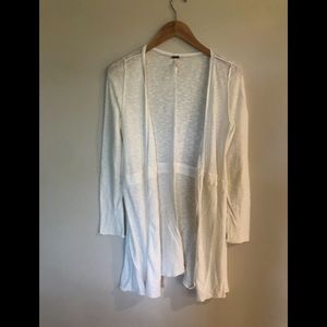 Free People White Cardigan